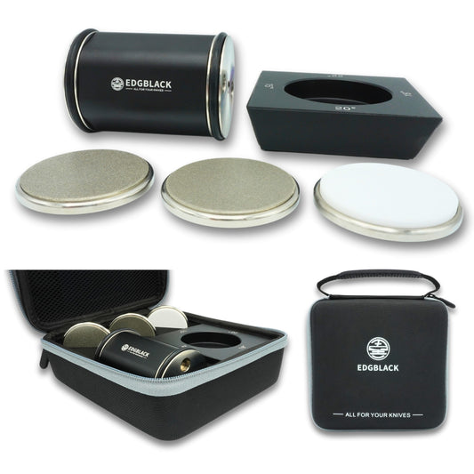 EDGBLACK Knife Sharpener Flex 片刃も砥げる転がす砥石 セット
